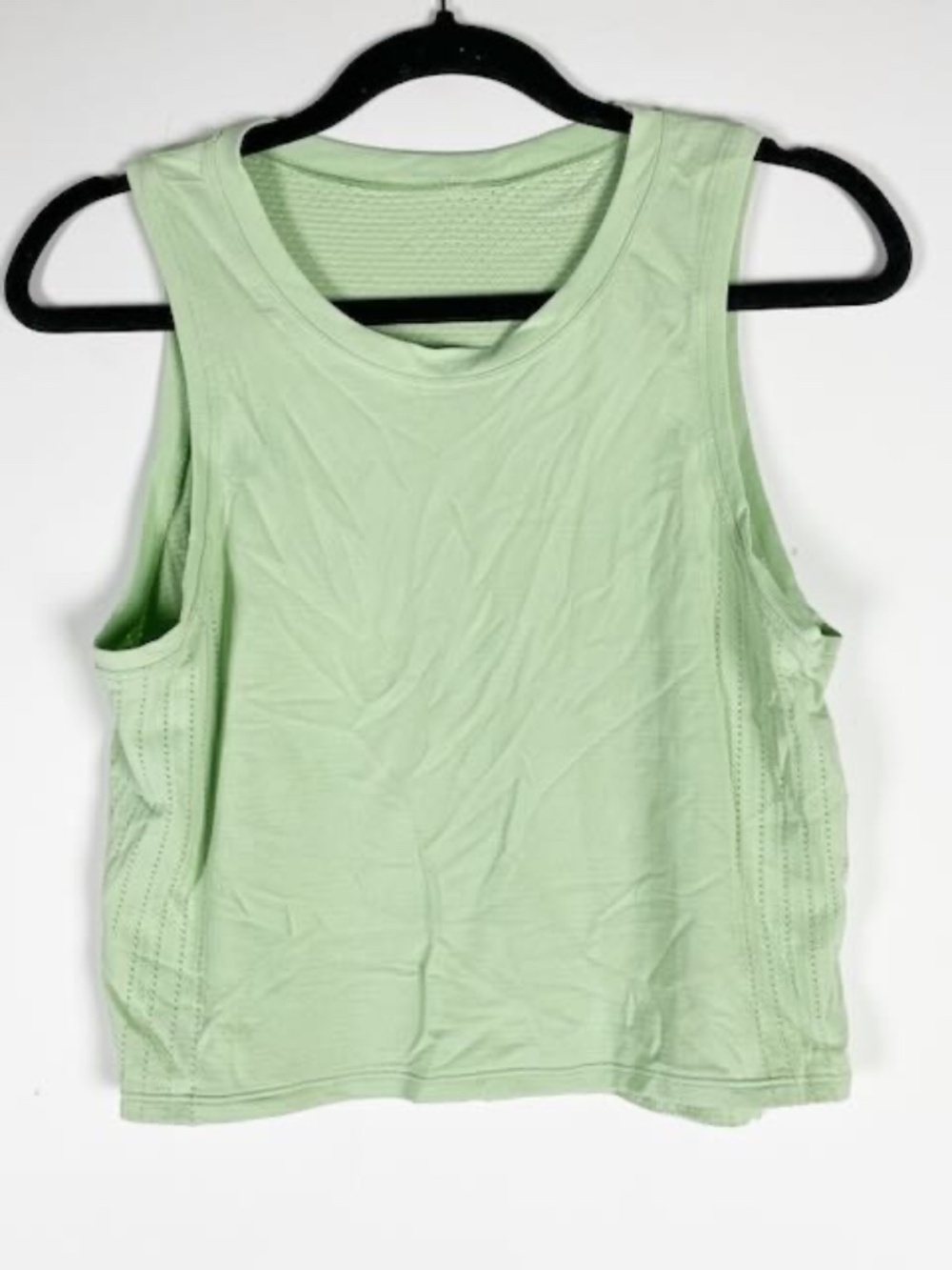 Lululemon Women's Train To Be Crew Neck Sleeveless Perforated Tank Top Wild Mint
